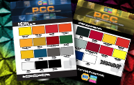 Color cards for Finish 1, Industrial & Equipment & PCC packaged colors